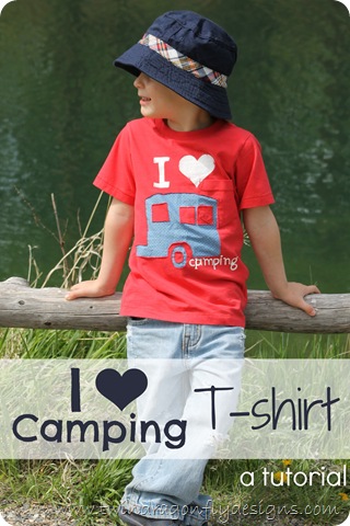 DIY camping tshirt tutorial