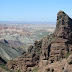The desert cliffs above Qiao'er gou, Xinjiang