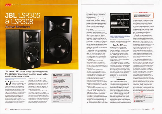 JBL LSR 3 Series reviewed by Sound On Sound magazine