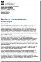 Réorienter notre croissance économique