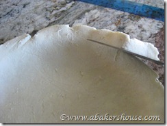 trim edge of pie trim edge of pie