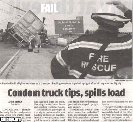 Fail Owned Condom Truck