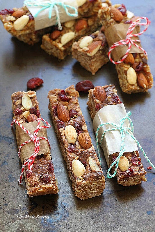 Healthy Almond Cranberry Granola Bars by -- @LifeMadeSweeter.jpg