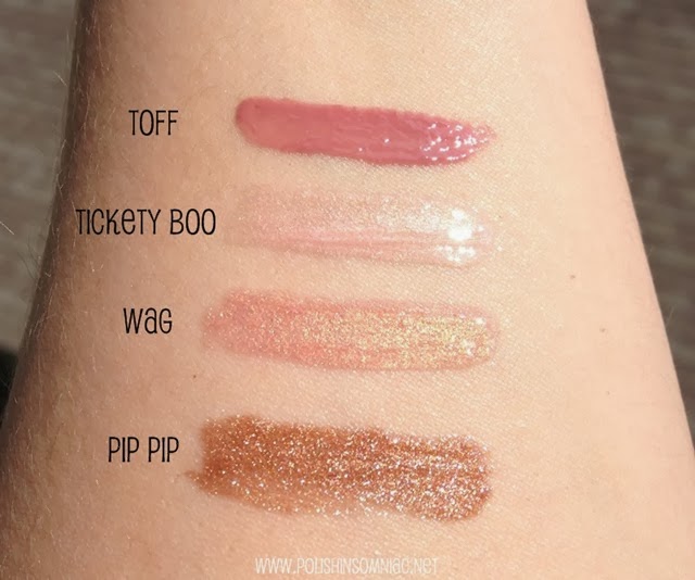 butter LONDON LIPPY Shimmer Swatches