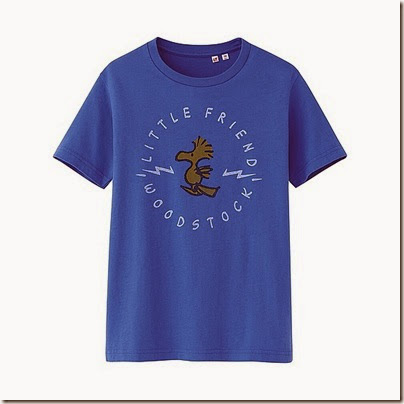 Uniqlo Kids Peanuts Short Sleeve Graphic T-Shirt Blue 02
