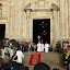 Finally out comes the procession...