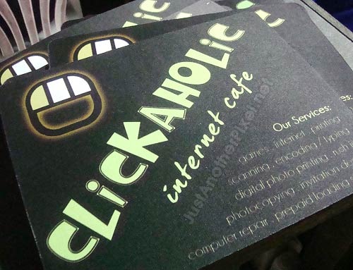 My custom mousepads for my internet cafe