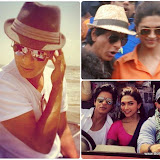 Shahrukh's new look on the set of  Chennai Express