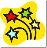Four Shooting Stars from Microsoft Office Images Four Shooting Stars from Microsoft Office Images