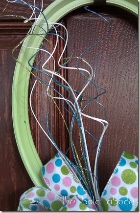 Frame Wreath Polka Dot Bow