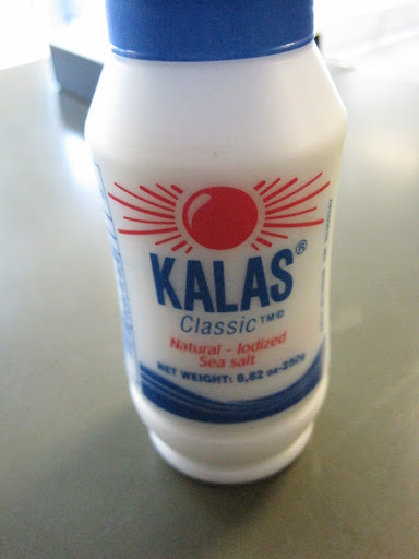 A Greek Sea Salt that Andrew and Karen brought to accent the flavors of the pasta dish. A Greek Sea Salt that Andrew and Karen brought to accent the flavors of the pasta dish.