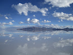 As the slight breeze died down that afternoon, the layer of water turned into a perfect mirror.