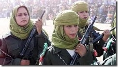 Mujeres combatientes del Frente Polisario