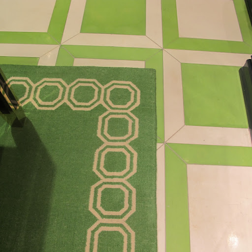 More green–the floor tiles were so fabulous.