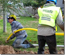 Obra de Gas en Mar del Tuyú