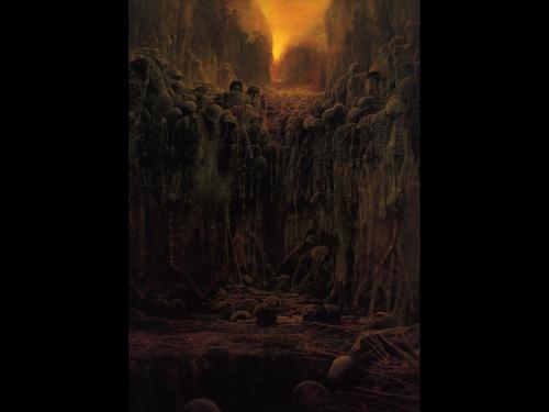Zdzislaw Beksinski Dead Wall, Death