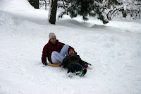 Not everyone is good at sledding