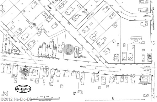 1922 Allegany NY, Sanborn Map Company, map #6