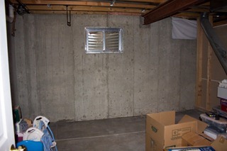 shelves area before