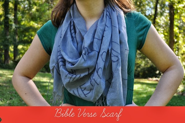 Bible Verse Scarf