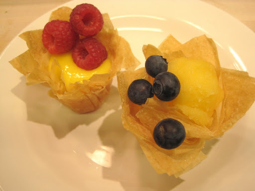 Voila! Citrus phyllo cups!