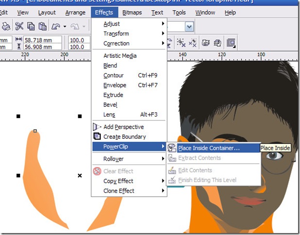 corel draw power clip