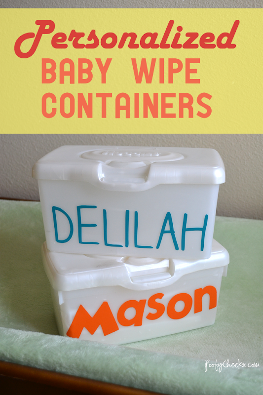 Personalized Baby Wipes Container