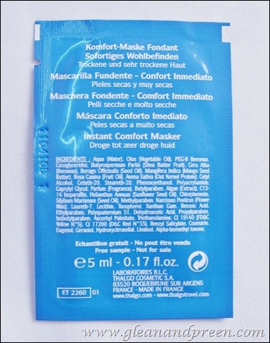Thalgo Melt Away Mask Details Thalgo Melt Away Mask Details