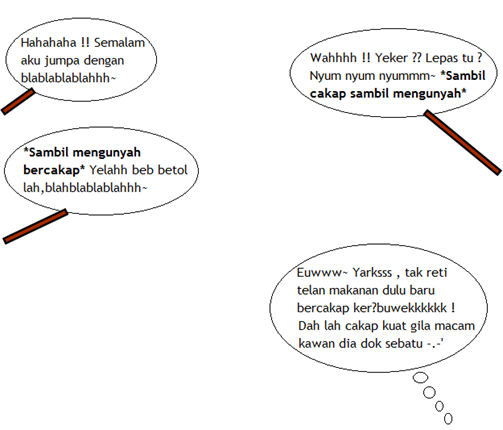 makan sambil cakap makan sambil cakap
