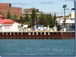 5063 Michigan - Sault Sainte Marie, MI - St Marys River - Soo Locks Boat Tours - shoreline on Canadian side 5063 Michigan - Sault Sainte Marie, MI - St Marys River - Soo Locks Boat Tours - shoreline on Canadian side