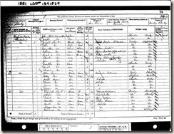 Shirt Elizabeth 1881 Census