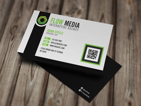 Flow-Media-Business-Cards-Green Flow-Media-Business-Cards-Green
