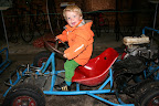 Viggo testar gokart, Gotland