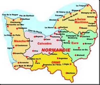 carte normandie