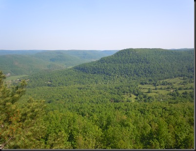 view of the Grand Canyon of Arkansas south of Jasper, AR