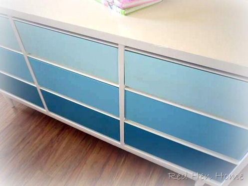 striped dresser