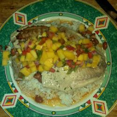 Grilled Tilapia and Mango Salsa