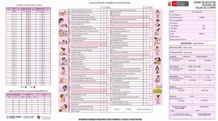 carnet de vacunacion de mujer