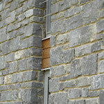 8 - Détail mur et angles en moellons tout venant
