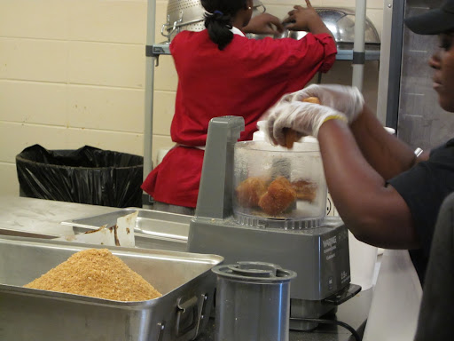 The employees at Liberty's Kitchen are at-risk youth who apply to the program in order to receive job training.