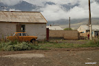 Village along the road to Song Kol lake