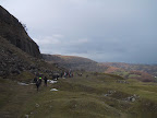 Hiking to the cave