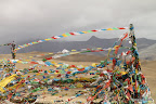 Prayer flags at Lakpa La