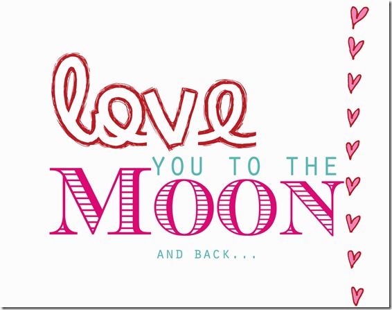 Moon and back copy