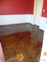 Brown stain in a dining room