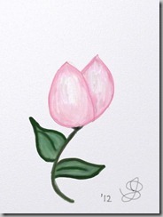 Tulip drawn on iPad