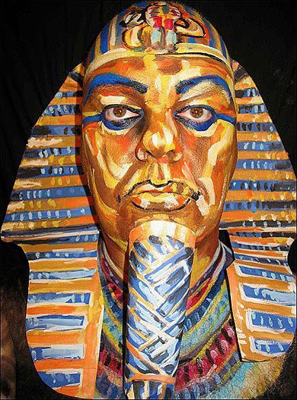 Self-Portraits Face Paintings by James Kuhn