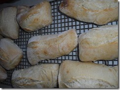 half-baked baguette rolls