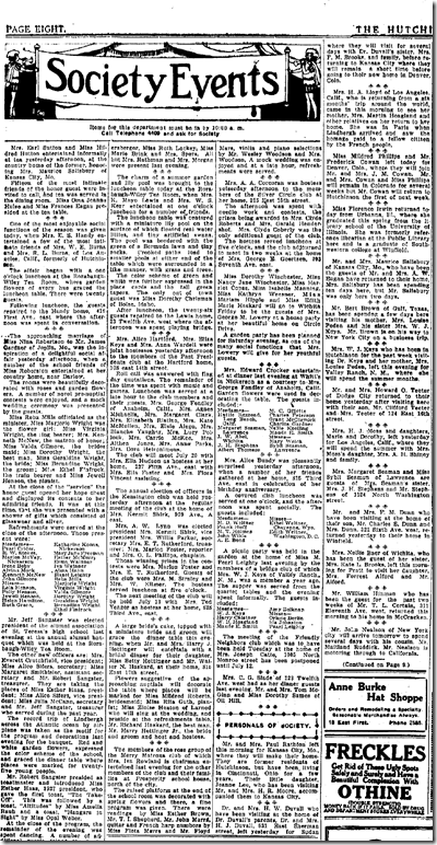 Society Events article still too large for screen