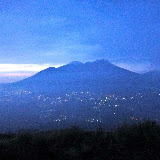 Arjuna-Welirang at first light as seen from Penanggungan (Chris Whiting, November 2010)